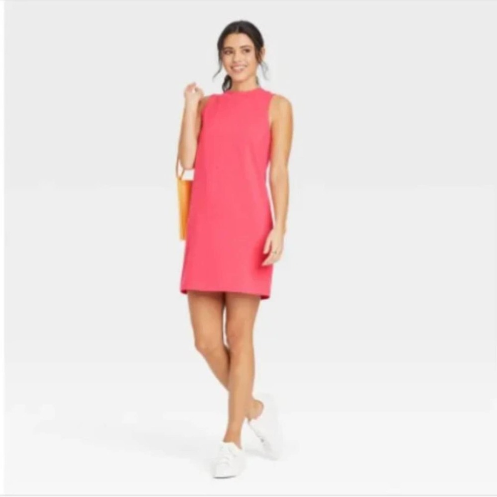 A New Day Women's Knit Tank Dress - Coral pink Size XL NWOT